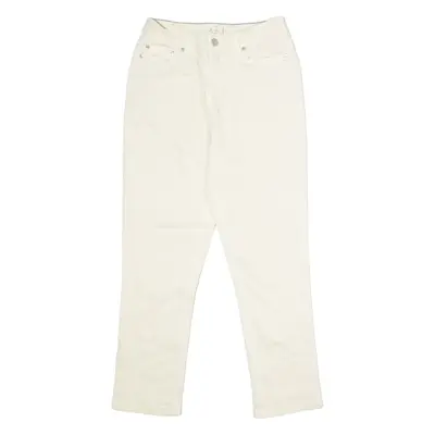 JOULES Monroe Crop Womens Jeans Cream Regular Jegging W24 L24