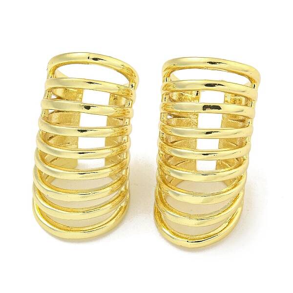 Brass Cuff Earrings