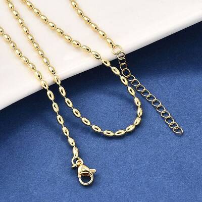 2.5MM Brass Oval Link Chain Necklaces