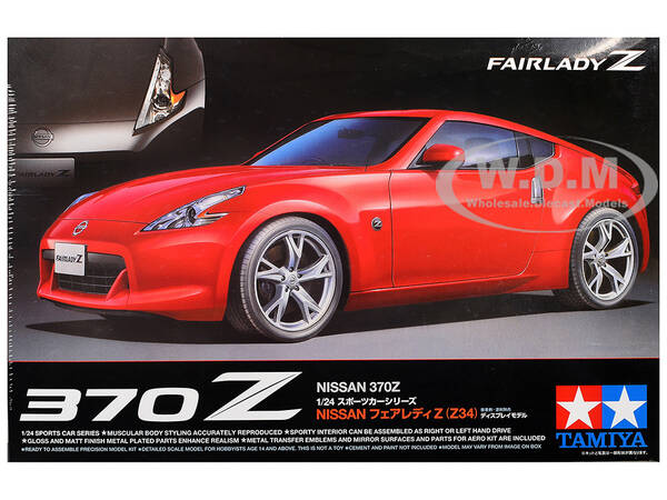 Model Kit Nissan 370Z (Fairlady Z) 1/24 Scale Model by Tamiya