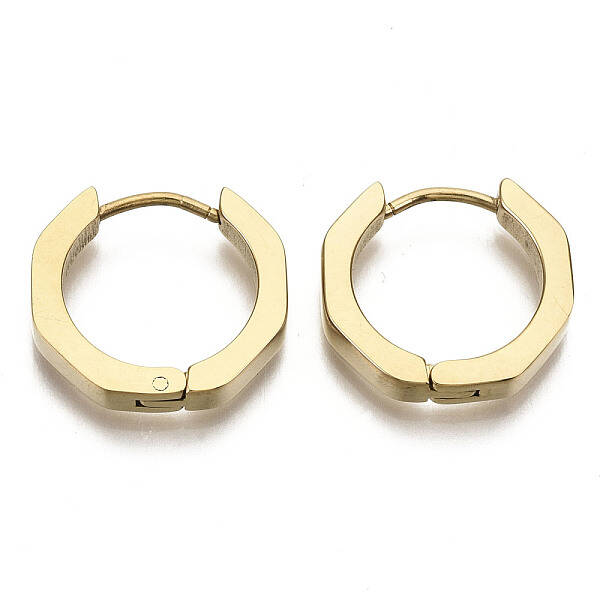 304 Stainless Steel Huggie Hoop Earrings