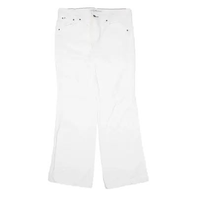 TOMMY HILFIGER Womens Jeans White Relaxed Bootcut W34 L30