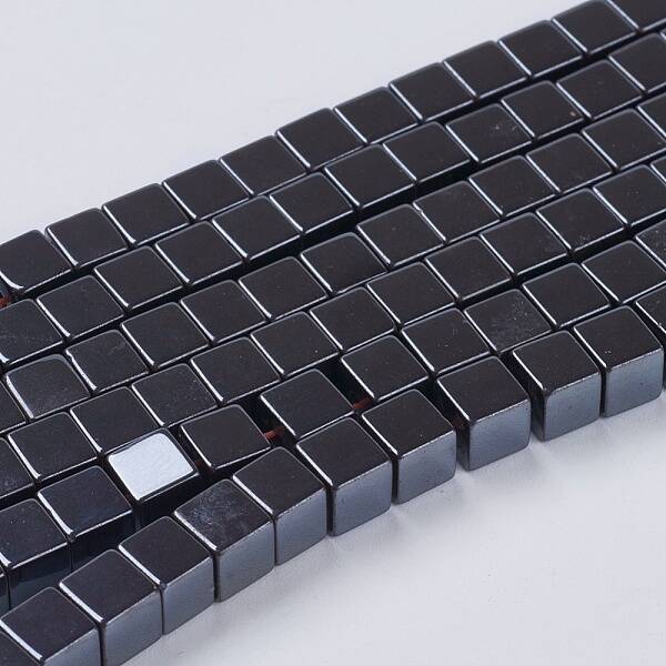 Non-magnetic Synthetic Hematite Beads Strands