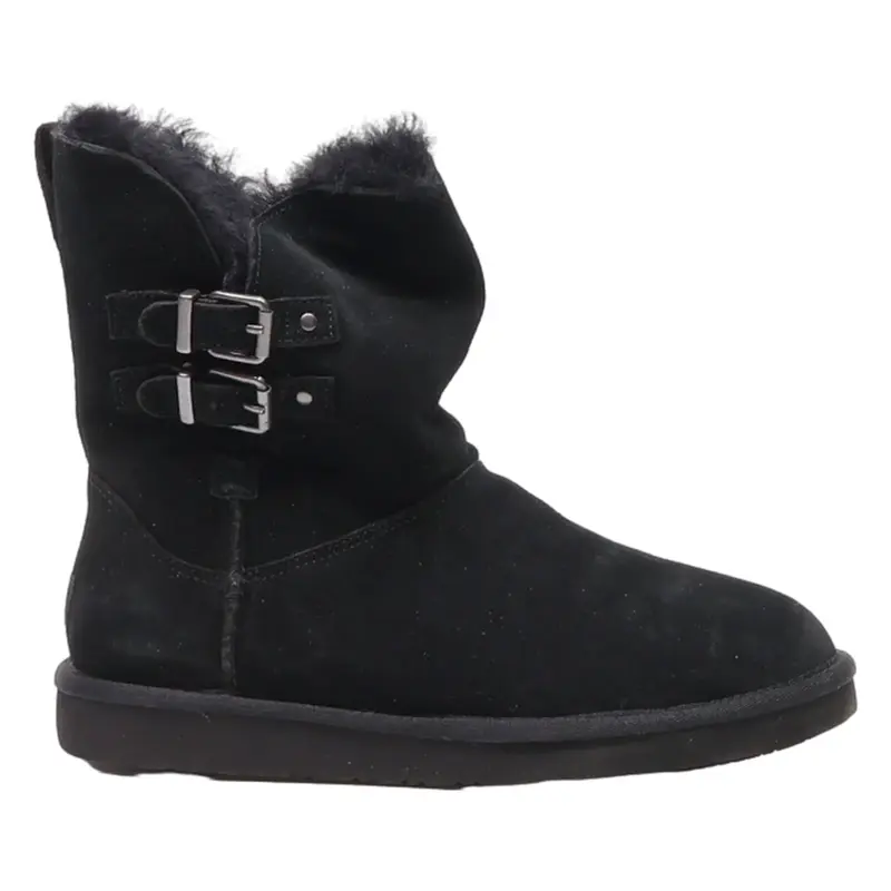 UGG High Boots Black Suede Womens UK 7