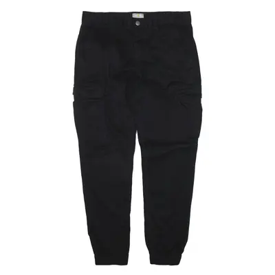 YES OR NO Cargo Trousers Black Regular Tapered Womens W31 L27