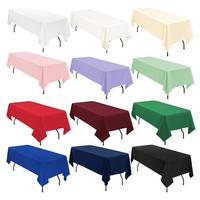 6/10 Pack  Rectangle Tablecloth for 6ft/8ft Rectangle Tables,Polyester Tablecloth Washable Fabric Table Cloth for Wedding Din...