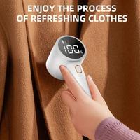 Dual-Use Portable Lint Remover, Rechargeable 1200mAh Lithium Battery, USB/Battery Powered, Low Noise Fabric Cleaner for Cloth...