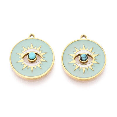 316 Surgical Stainless Steel Enamel Pendants