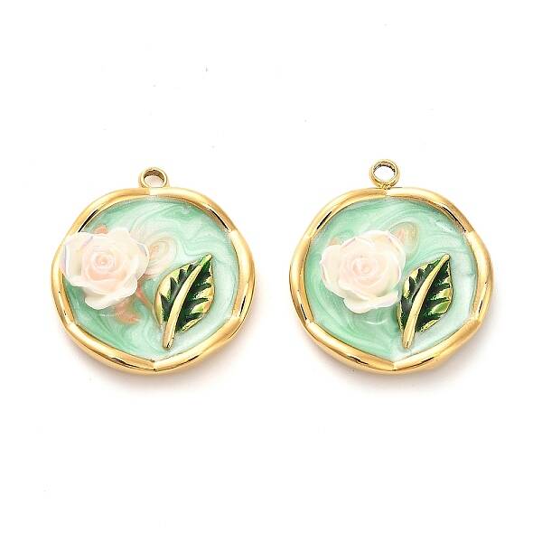 304 Stainless Steel Enamel Pendants