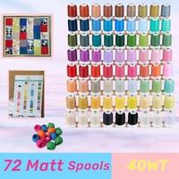 100% Frosted Matt Embroidery New brothread Machine Thread Multiple Spools 40WT Each Spool 500M (550Y) CPSC Certified for Brot...