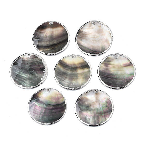 Natural Black Lip Shell Pendants