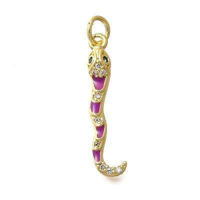 Brass Micro Pave Cubic Zirconia Pendants