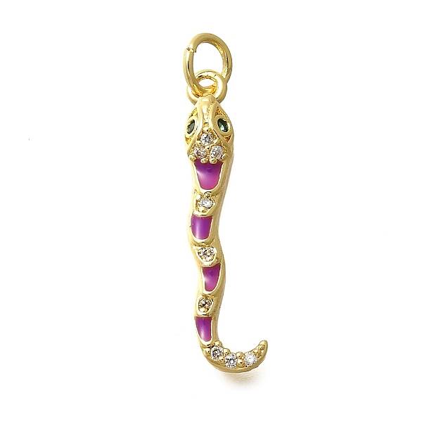 Brass Micro Pave Cubic Zirconia Pendants