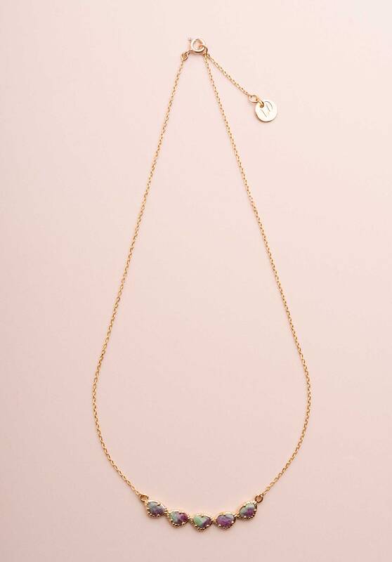 Necklace Rc587 Ruby-Zoisite | Color: RUBY ZOISITE | Size: U