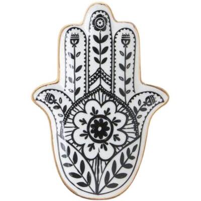 Porcelain Hamsa Hand  Jewelry Tray