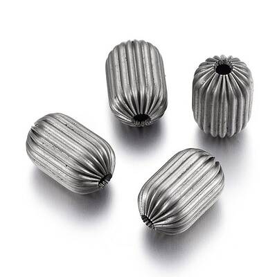 Non-Tarnish 304 Stainless Steel Corrugated Beads