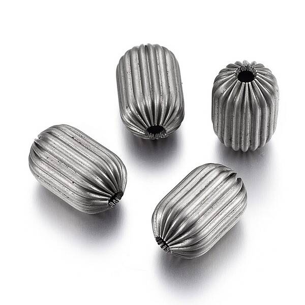 Non-Tarnish 304 Stainless Steel Corrugated Beads