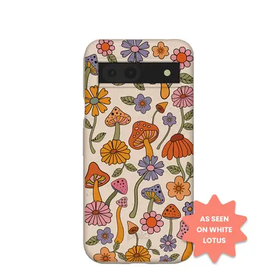 Seashell Shrooms and Blooms Google Pixel 8a Case