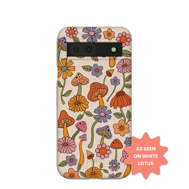 Seashell Shrooms and Blooms Google Pixel 8a Case