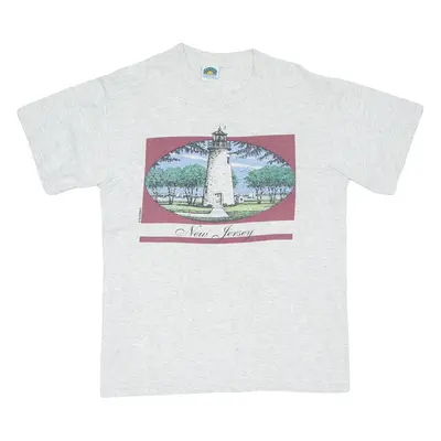 New Jersey Mens T-Shirt Grey USA M
