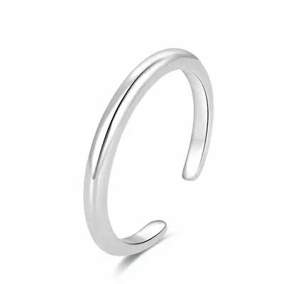 Beneto Minimalist Silver Leg Ring AGGF494