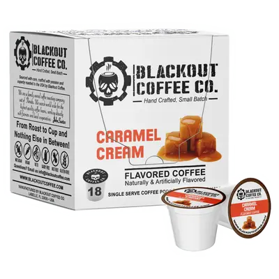Caramel Cream Flavored Coffee Pods 18CT