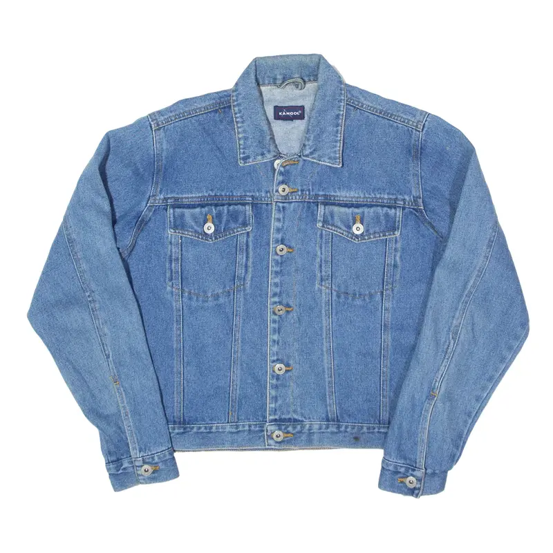 KANGOL Denim Jacket Blue Womens L