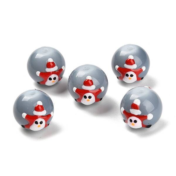 Christmas Theme Handmade Lampwork Beads