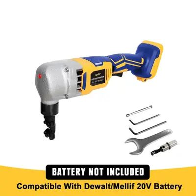 Mellif Brushless Cordless Nibbler compatible with Dewalt 20V Max Battery, 18 Gauge Sheet Metal Cutter w/ 1200RPM Brushless Mo...