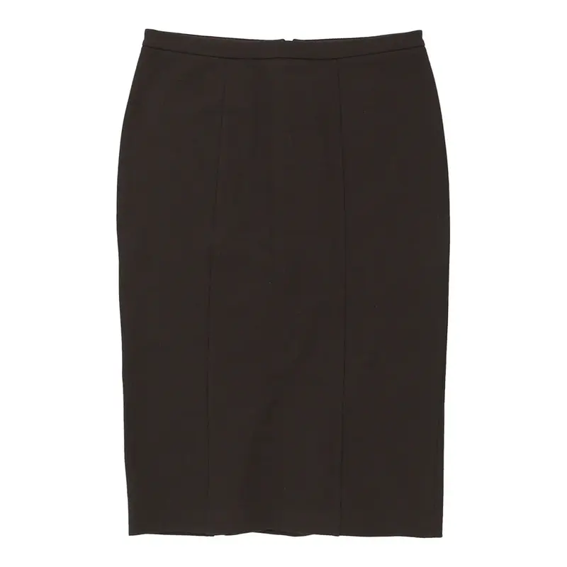 Armani Midi Pencil Skirt - 28W UK 8 Black Polyester | Size: UK 8
