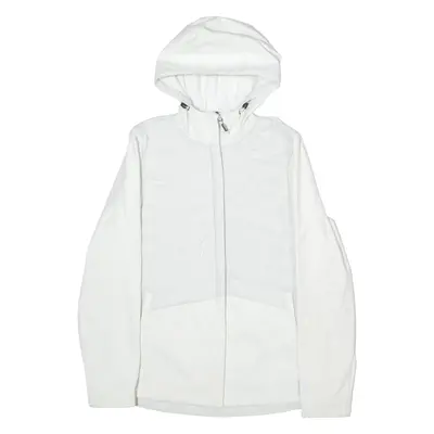 NEW BALANCE Womens Shell Jacket White Hooded S