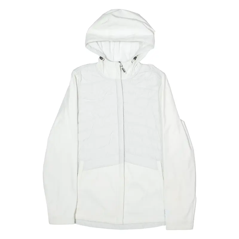 NEW BALANCE Womens Shell Jacket White Hooded S