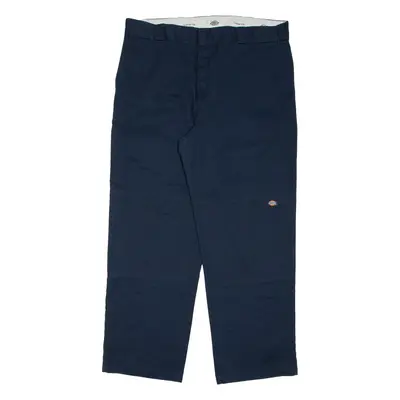 DICKIES Chino Mens Trousers Blue Relaxed Straight W38 L31
