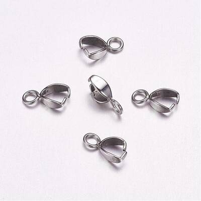 Tarnish Resistant 304 Stainless Steel Ice Pick Pinch Bails