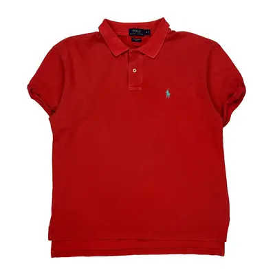 Ralph Lauren Polo Shirt - XL Red Cotton