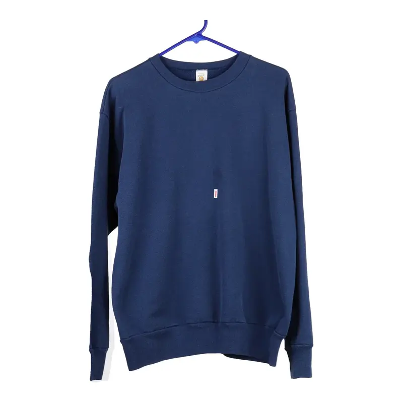 Medallion Sweatshirt - XL Blue Cotton Blend
