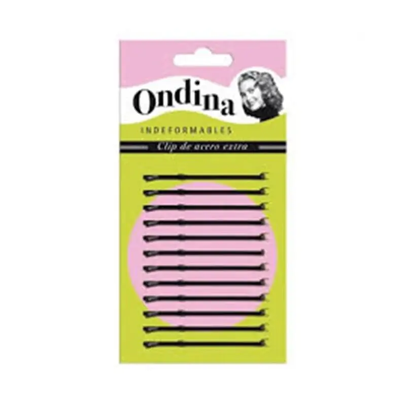 Eurostil Black Clip Ondina 70mm Cardboard 1un