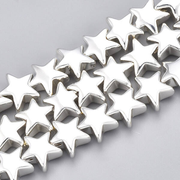 Electroplate Non-magnetic Synthetic Hematite Beads Strands