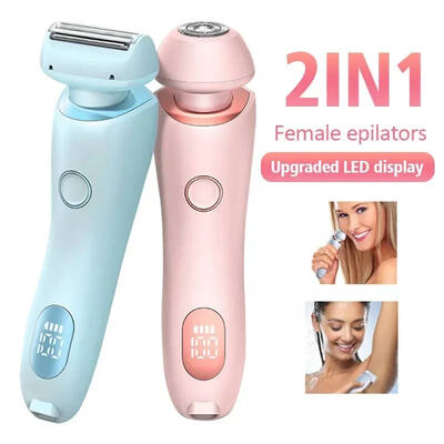 2-in-1 USB Rechargeable Women's Epilator & Trimmer for Face, Legs, Armpits, and Bikini Area