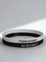 Silicone Wristband, Fashionable Wristband for Women & Men, Accessories for Men, Trendy All-match & Exquisite Jewelry for Birt...
