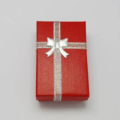 Valentines Day Wife Gifts Packages Cardboard Jewelry Set Boxes with Bowknot and Sponge Inside