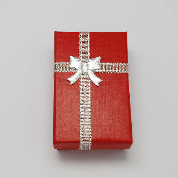Valentines Day Wife Gifts Packages Cardboard Jewelry Set Boxes with Bowknot and Sponge Inside