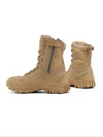 Men's Solid Color Lace Up Hiking Boots, 2024 New Style Casual Comfortable Non-slip Sports Shoes for Outdoor Activities, Profe...