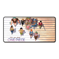 Extra Large Piece Anime Gaming Mousepad - Anti-Slip Rubber Base Nostalgic Cool Anime Deskpad