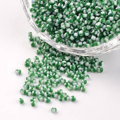 12/0 Opaque Colours Seep Glass Beads