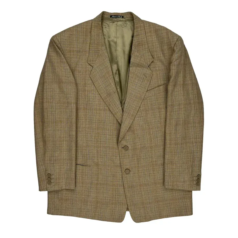 Giorgio Armani Blazer - Large Beige Wool Blend
