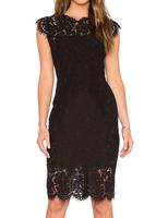 MEROKEETY Women's Sleeveless Lace Floral Elegant Cocktail Dress Crew Neck Knee Length for Party Valentines2024 Diadesanvalent...