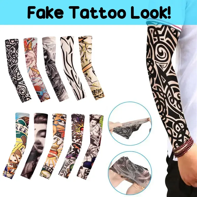 Look Tatted Without the Pain! Sun-Proof Arm Sleeves