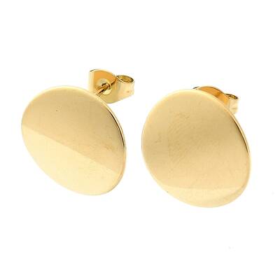 Ion Plating(IP) 201 Stainless Steel Stud Earrings