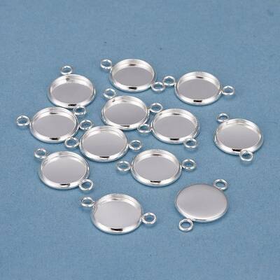 201 Stainless Steel Cabochon Connector Settings